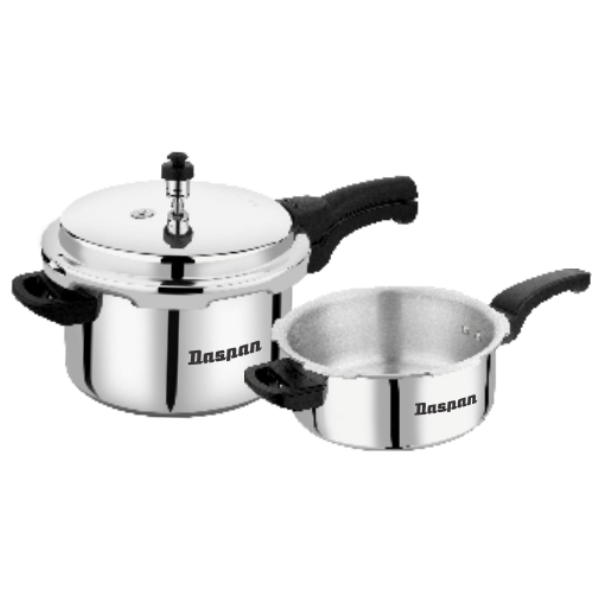 Daspan OuterLid Pressure Cooker Combi Pack  5+ 3.5 Ltr