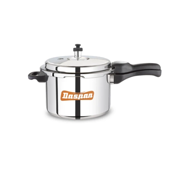 Daspan PLATINA Stainless Steel Outer Lid Pressure Cooker - 5 Litre Capacity | Safe & Durable Cooking